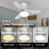 ocioc Quiet Ceiling Fan with LED Light DC motor 32