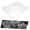 Mobestech 4pcs Kitchen Organizer Storage Box Filing Boxes Vanity Drawer