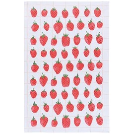 Jubilee Danica Kitchen Cloth Towel, Berry Printed Cotton, 18 x 28in