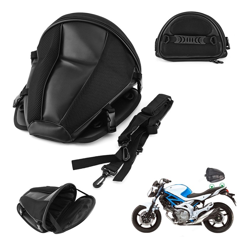 Motorcycle Bike Sports Waterproof Back Seat Carry Bag Storage Saddlebag