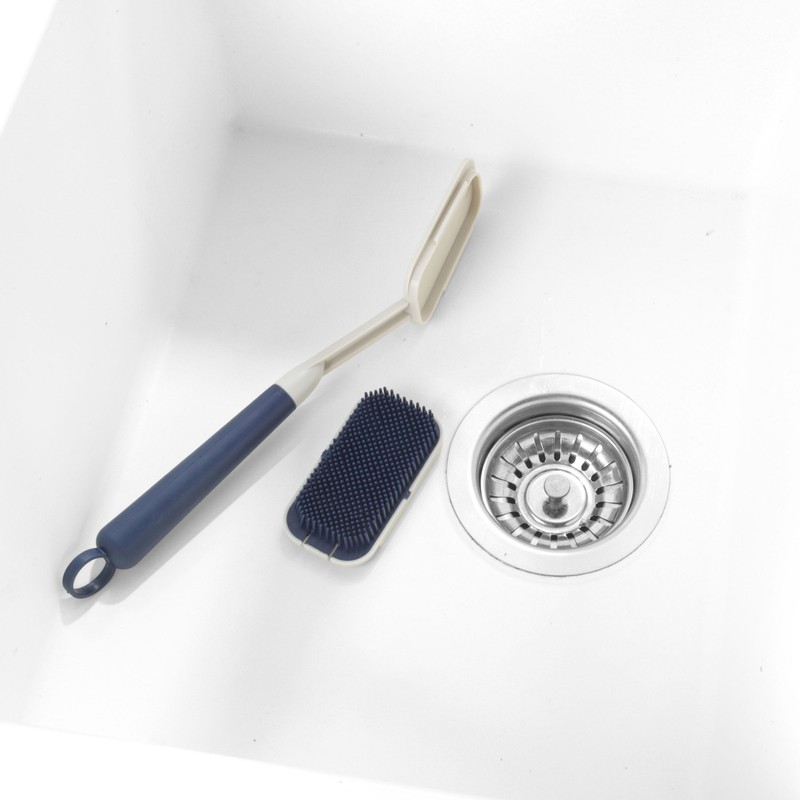 Beldray Deep Dish Handheld Washing Up Brush, Soft Rubber Bristles