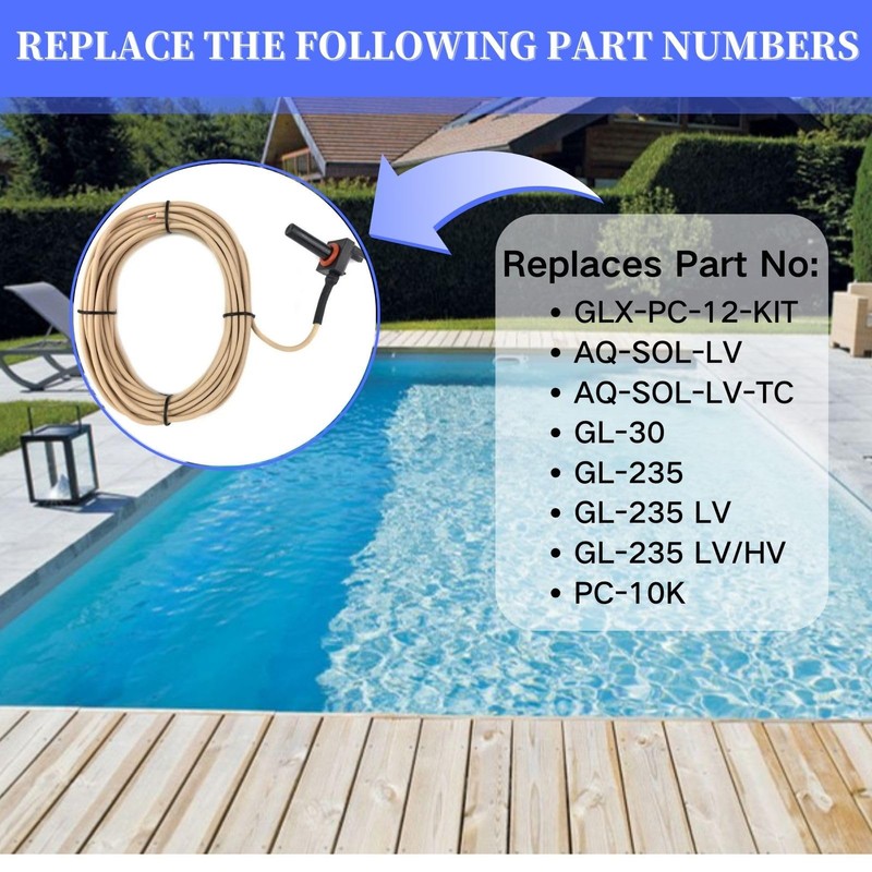 GLX-PC-12-KIT 10K Thermistor Temperature Sensor with 15-Feet Cable Water/Air/Solar Temperature