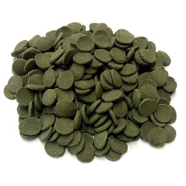BIG KAHUNA TROPICAL FISH 12 mm Alage Wafer - Sinking Algae Wafers That Provides Balanced Diet for Plecos, Snails, Cory Cats, Catfish, Shrimp, and Crayfish (5 Pound) (8 Ounce)