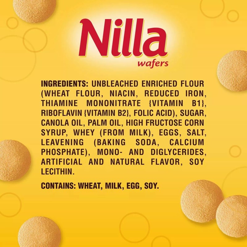 Nilla 2 PACK - Nilla Wafers Vanilla Wafer Cookies (15