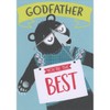 Designer Greetings You're the Best Sign: Black Bear Wearing Silver