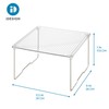 InterDesign iDesign Bath Stacking Small Clear/Satin Shelf