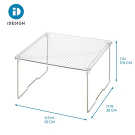 InterDesign iDesign Bath Stacking Small Clear/Satin Shelf