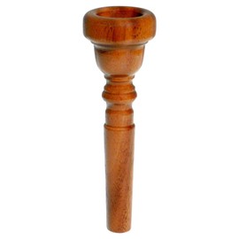 Rieger & Gräf TR1-1/2C Nut Mouthpiece for Trumpet (High-Quality All-Round Mouthpiece for Trumpet Made of Oiled Walnut, Medium Flat Boiler & Medium Wide Rim with 17 mm Inner Diameter)