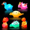 Jiosdo Bath Toy, 6 Pieces Dinosaur Bath Toy with Light