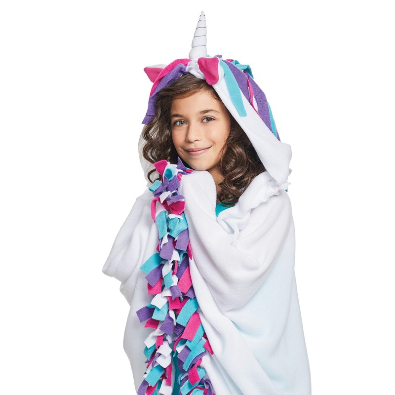 Make It Real - Unicorn Hoodie Blanket. Wearable Unicorn Hooded