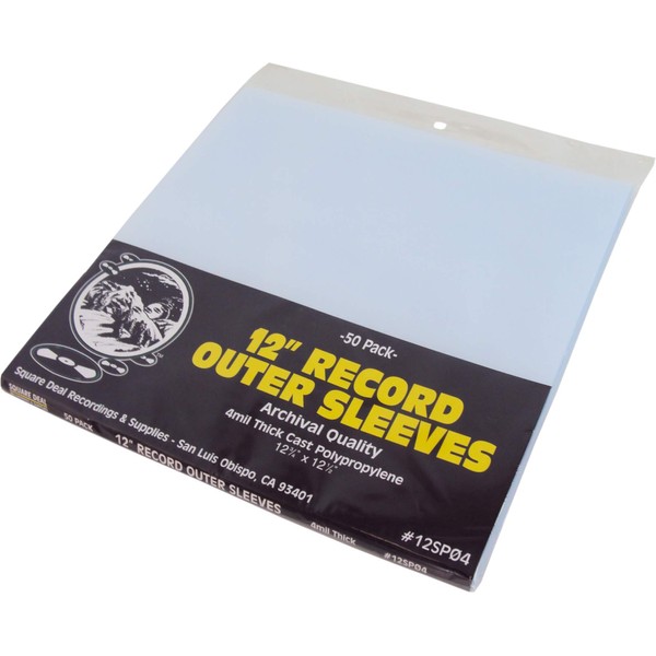 (50) 12" Record Outer Sleeves - Extra Heavy Duty 4