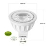 10 Pack MR16 LED Bulbs, 5W 12V, GU5.3 Bi-Pin Base,