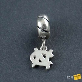 Dayna U North Carolina Tar Heels Sterling Silver Charm Bead