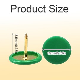 YOSAWA 150PCS Thumb Tacks Push Pins Plastic Round Head Board Pins for Cork Board (Green)