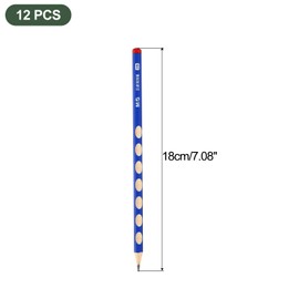 M&G Wooden Triangular Pencils, 12 Pcs 2B Pencils Graphite Round Pencils for Classroom Teacher Office Supplies, Blue