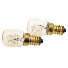 MTQY - 2 bombillas de microondas de 25 W, E14, resistentes al calor, 300 grados Celsius, 220-240 V, ángulo de haz de 360 grados, adecuadas para máquinas de coser y electrodomésticos pequeños