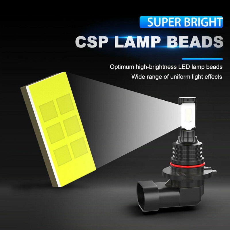 AUIMSOCO 9005 H11 LED Headlight Super Bright Bulbs Kit 8000K