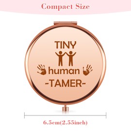 Aerfhhy Daycare Provider Compact Makeup Mirror Gift for Women Appreciation Thank You Retirement Provider Preschool Teachers Mini Pocket Folding Travel Mirror Gift for Daycare Kindergarten Teachers