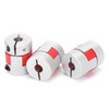 3Pcs Flexible Coupler Aluminum Alloy Ball Screw Coupling Kit Motor