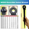 Wedo Scaffold Podger Ratchet Spanner, Dual Side Socket Wrench, Quick