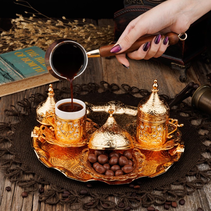 DEMMEX Turkish Greek Arabic Coffee Making and Serving Full Set
