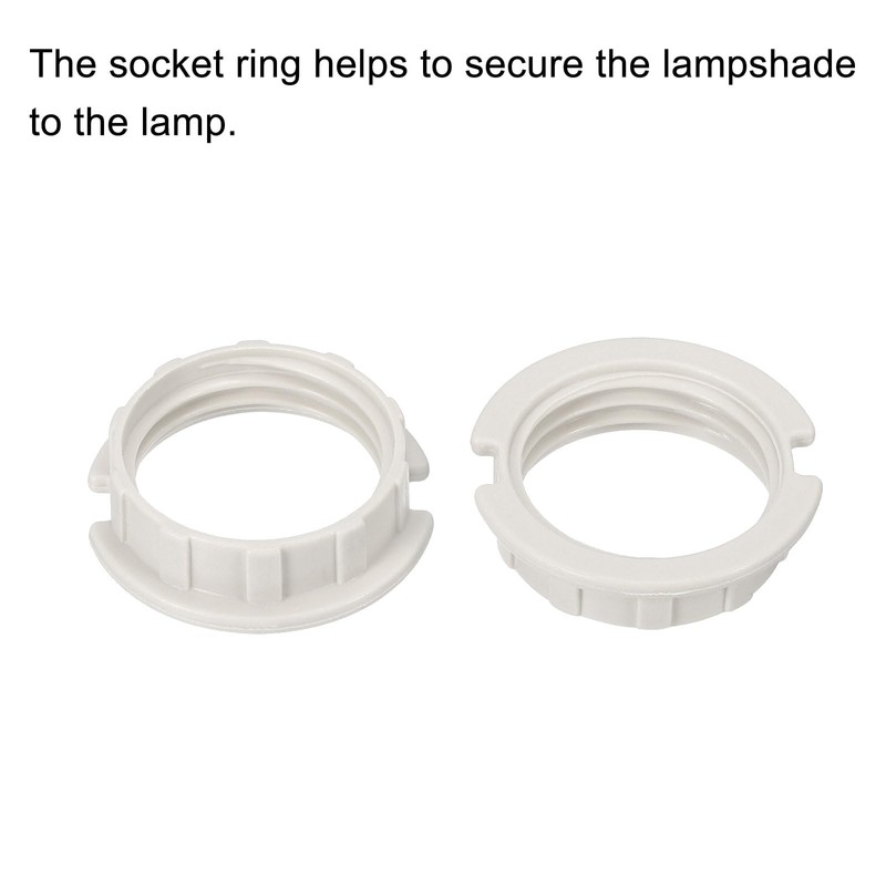 sourcing map G9 Light Socket Rings Lamp M20 Shade Holder