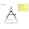 ZLKSKER 6 Inch Adjustable Lockable Steel Divider Wing Leather Compass