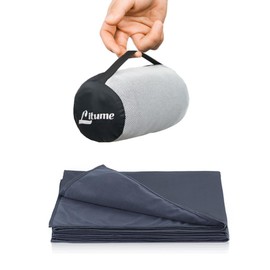 Litume Ultralight Travel Blanket and Breathable, 170 x 122 cm Soft Plane Blanket for Travellers, Foldable Camping Blanket with Pack Sack for Travel, Train, Plane, Car, Camp