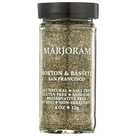 Morton & Bassett Marjoram, Salt Free, All Natural, 0.4 Ounces (Pack Of 3)