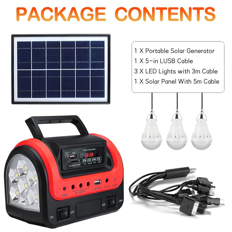 Solar Generator,Portable Power Station with Solar Panel Included,LiFePO4 Battery Mini