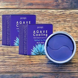 Petitfee hydration, fatigue recovery, eye area whitening, agave cooling hydrogel eye mask, 2 packs of 60 / 쁘띠페 수분 공급 피로 회복 눈가 미백 아가베 쿨링 하이드로겔 아이마스크 2개 60개입