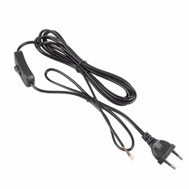 Mextronic Power Cable 3 m Euro Plug + Switch 300 SW C7 Black Open End