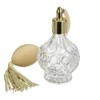 BOGZON 80ml Clear Crystal Vintage Style Perfume Bottle Gold Long