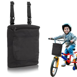 Waterproof Bicycle Bag Handlebar Black, Foldable Handlebar Bag for E-Bikes, Children's Bikes, Scooters and Electric Vehicles