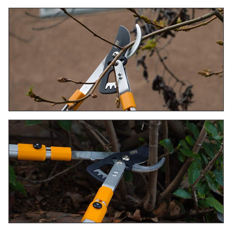 STEELHEAD Heavy-Duty 27-40" Adjustable Gear-Bypass Limb & Branch Lopper, Telescoping