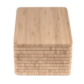 BambooMN Bulk Wholesale Premium Bamboo Cheese, Serving & Cutting Board - Small - 7.9" x 5.5" x 0.4" - 30 pcs