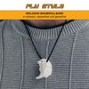 Fly Style Necklace pendant made of bone, shaman with wolf,