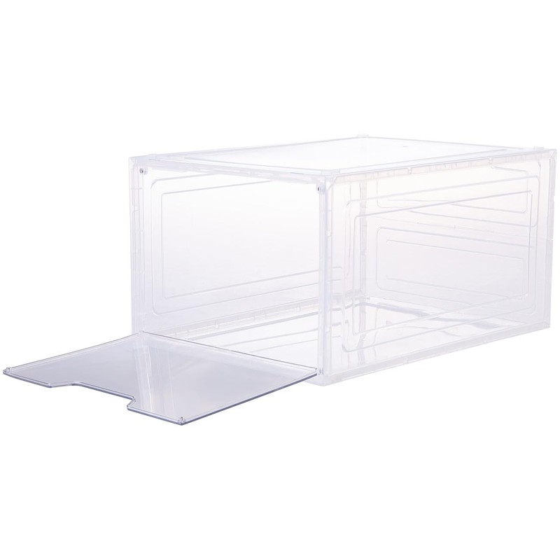 Carlo Milano Set of 6 Transparent Shoe Boxes Stackable up