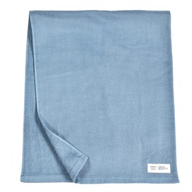 Trampalan Gauze Towel, Face Towel, 1 Sheet, Color Gauze Towel, Senshu Towel, Quick Drying, Water Absorbent, Thin, 100% Cotton (Smoky Blue)