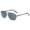 meigan Men's UV400 Teardrop Double Guard Square Metal Frame Matte