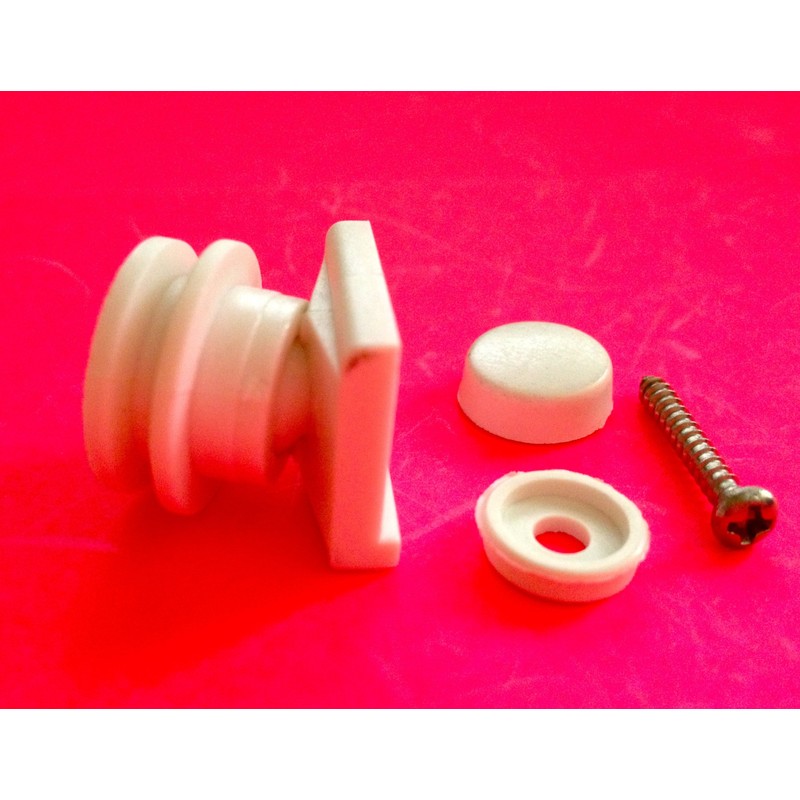 4 x Shower Door Rollers Joint Ball Grooved Sovereign Wheels/Runners