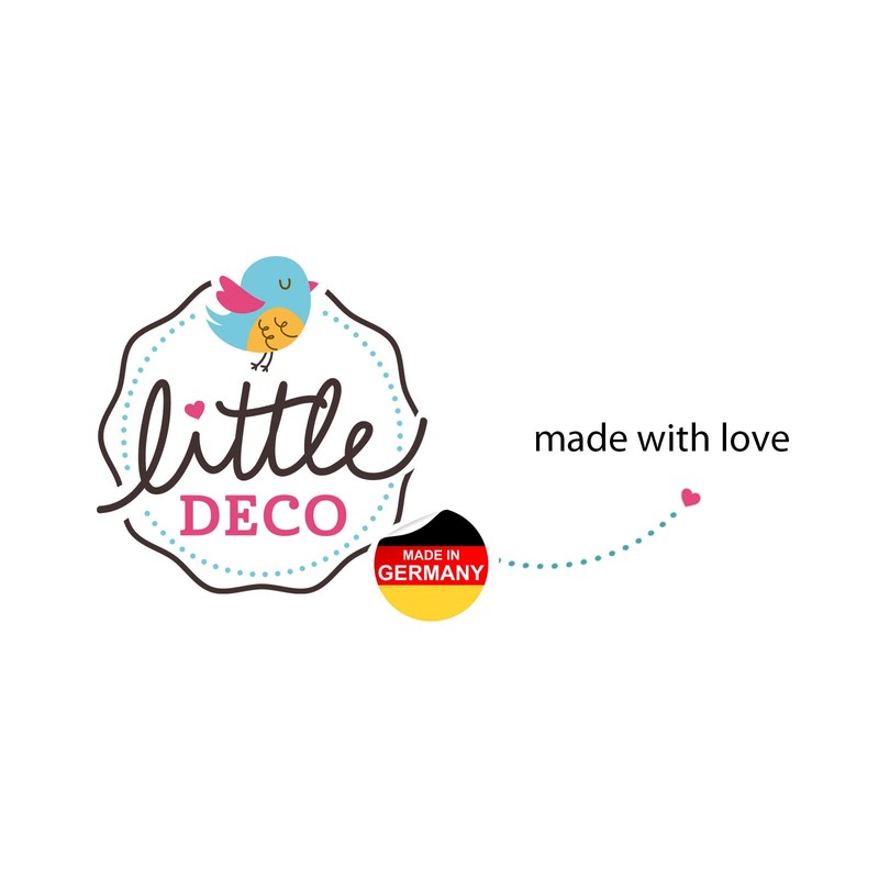 Little Deco DL871-8 Wall Sticker Bear in Plane for Children's