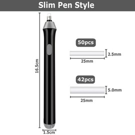 GuDoQi Automático Borrador, Borrador Eléctrico, Portátil Borrador para Artistas con 92 Piezas Reemplazable de Borrador para Dibujar Lápices, Aprender, Oficina, Arquitectura Artes