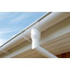 Inefa Pipe socket DN 75, white plastic, rain gutter, roof