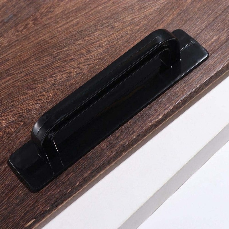 GUEDKIKL 4Pcs Self-Adhesive Cabinet Handle Stick on Door Handles, No