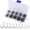 YFFSFDC Fishing Hooks 500 Pcs Fishing Hooks with Tubes Fishing