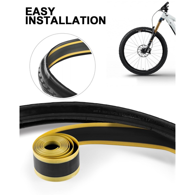 Julai Bike Tire Liner, Mountain Bicycle Tube Flat Protector Compatible
