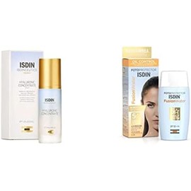 ISDIN Isdinceutics hyaluronic concentrate, serum facial ligero y ultrahidratante, con acido hialuronico - 30ml  Fotoprotector Fusion Water SPF 50,