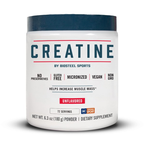 BioSteel Creatine Monohydrate Powder - 72 Servings, 180g, Micronized for