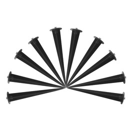 Orivin 10 Pcs Ground Light Spikes Stakes, Socket Pole Projection Lamp Ground Socket Bracket, Outdoor Fixed Pointed Stakes